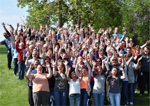 Cawley employees in a group shot