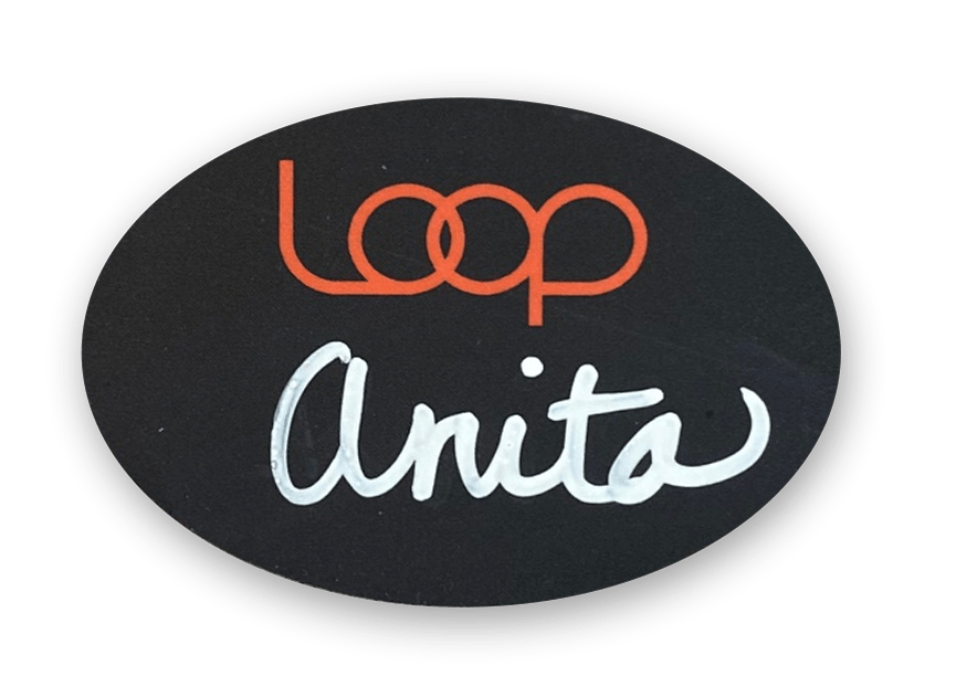 Reusable chalkboard oval custom name tag