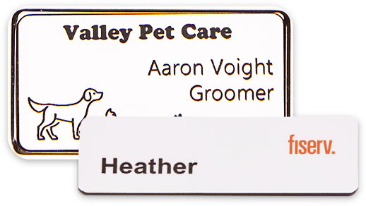 rectangle name badge examples