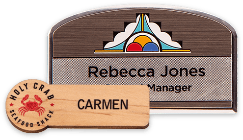 custom name badge example