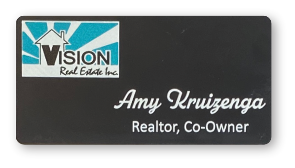 2-Ply Plastic Name Badge with Image