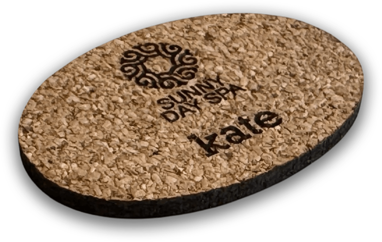 Rich Laser Engraved Cork Name Badge