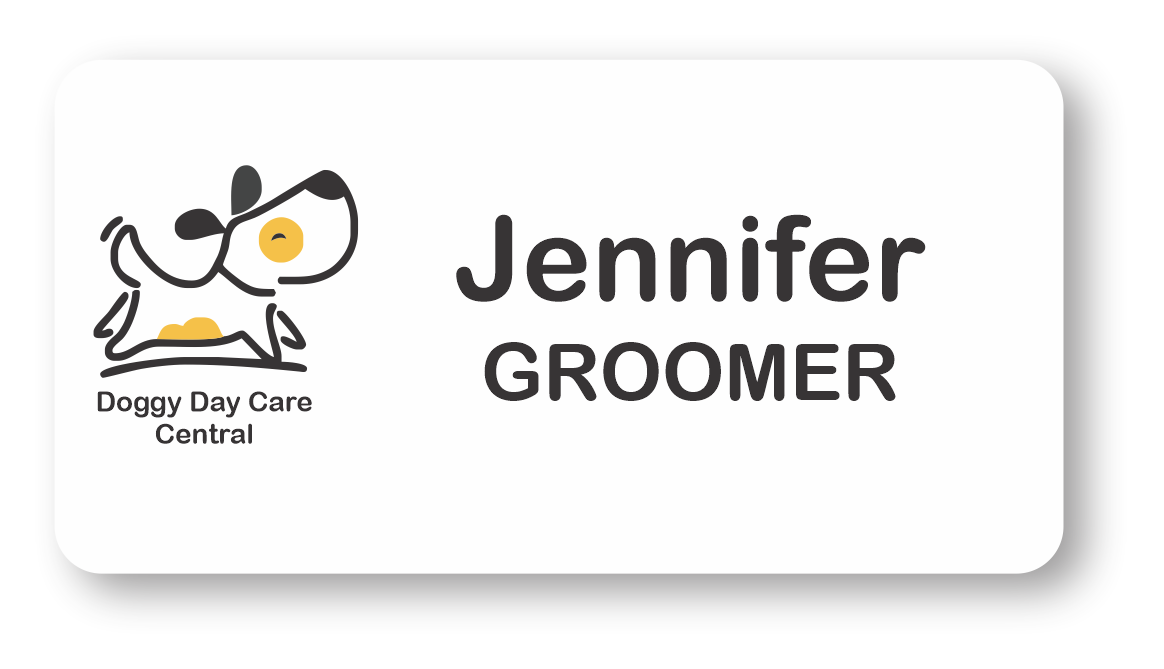 2-Ply Plastic Name Badge with Image