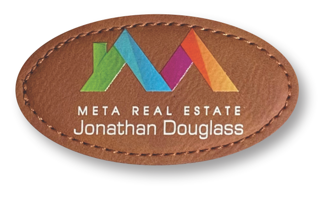 Leather Oval Name Badge