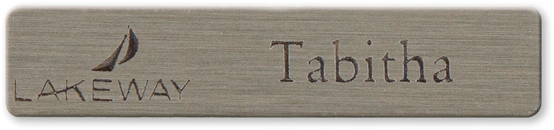 Metal Name Badge, Name Bar, Rectangle, 5/8 x 2-1/2